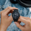 Reloj Casio MRW-200H-1B2V Analógico Hombre 100M Resistente al Agua Calendario Día y Fecha Correa Resina Negra