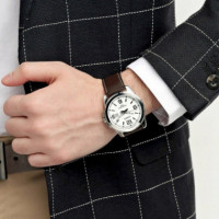 CASIO MTP-1314L-7AV – Reloj Analógico Hombre, 50M, Cristal Mineral, Correa de Piel, Fecha