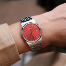 Reloj Casio MTP-B145D-4A2V para hombre, analógico con fecha, acero inoxidable, WR 50M