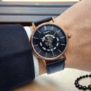 Reloj Casio MTP-B135RL-1AV Hombre Analógico con Día y Fecha, 50M WR, Correa de Piel