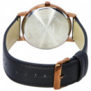 Reloj Casio MTP-B135RL-1AV Hombre Analógico con Día y Fecha, 50M WR, Correa de Piel