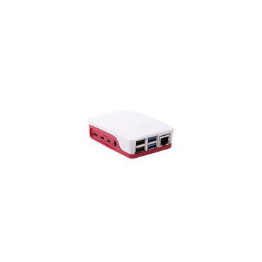 RASPBERRY Caja para Pi 4 Rojo Blanco