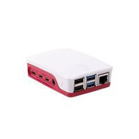 RASPBERRY Caja para Pi 4 Rojo Blanco