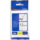 BROTHER Cinta Laminada Flexible TZEFX-231 12MM Texto Negro sobre Fondo Blanco 12MM X 8M