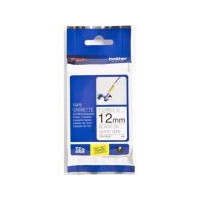 BROTHER Cinta Laminada Flexible TZEFX-231 12MM Texto Negro sobre Fondo Blanco 12MM X 8M
