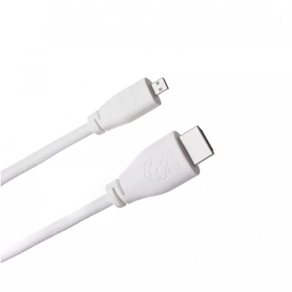 RASPBERRY Cable Micro HDMI a HDMI 1M Color Blanco