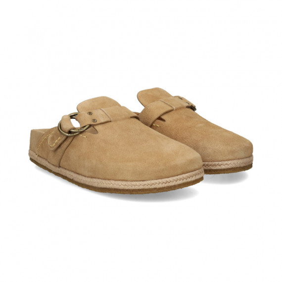 Zueco ante Beige  POLO RALPH LAUREN