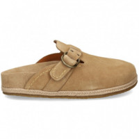 Zueco ante Beige  POLO RALPH LAUREN