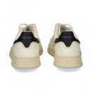 Talon Negro Deportivo Piel Blanco  PREMIATA