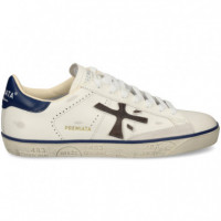 Talon Azul Logo Gris Deportivo Blanco  PREMIATA