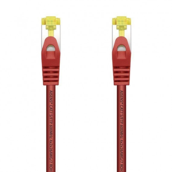 CABLE DE RED CAT.7 S/FTP 0.25M AISENS RED