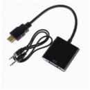 CABLE CONVERSOR ONEWAY HDMI A SVGA + AUDIO 3.5MM B