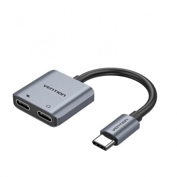 CABLE CONVERSOR VENTION USB-C/M - 2X USB-C/H AUDIO