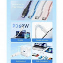 CABLE USB 2.0 VENTION TIPO USB-C/M-C/M 3A 1M BLACK