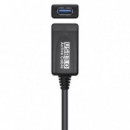 CABLE USB 3.0 ALARGADOR AM/AH 5M AISENS BLACK