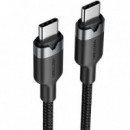 CABLE USB-C VENTION TIPO USB-C/M - USB-C/M 3A 60W