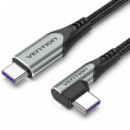 CABLE USB-C VENTION TIPO USB-C/M - USB-C/M ACODADO