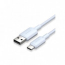 CABLE VENTION USB-A 2.0 - USB-C 3A 2M ALUMINIO BLU
