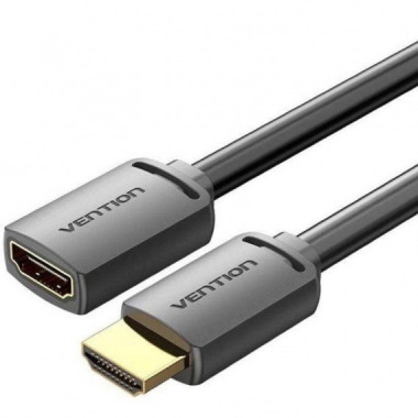 CABLE HDMI 4K ALARGADOR VENTION AM/AH 1M BLACK