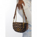 Bolso Media Luna de Leopardo y Efecto Piel de LOLA CASADEMUNT