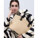 Bolso Capazo en Rafia de LOLA CASADEMUNT