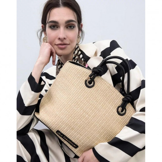 Bolso Capazo en Rafia de LOLA CASADEMUNT