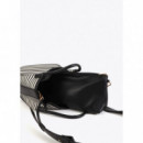 Shopper Tejido Rayas Combinado con Efecto Piel de LOLA CASADEMUNT