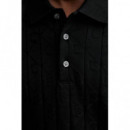 Ss Dbl Mercerized Emblem Jacquar Black  CALVIN KLEIN