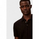 Ss Dbl Mercerized Emblem Jacquar Black  CALVIN KLEIN