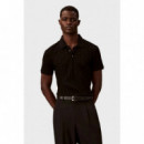 Ss Dbl Mercerized Emblem Jacquar Black  CALVIN KLEIN