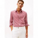 Flex Poplin Big Gingham Rf Shirt Medium  TOMMY HILFIGER