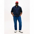 Bt-liquid Cotton Rwb Zip Polo-b Desert S  TOMMY HILFIGER