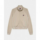 Tjw Badge Track Jacket Ext Gulf Sand  TOMMY JEANS