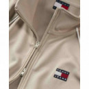 Tjw Badge Track Jacket Ext Gulf Sand  TOMMY JEANS