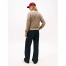 Co Cable Fine Gg C-nk Ls Sweater Ivory P  TOMMY HILFIGER