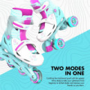 Patines Combo Neón Turquesa Rosa (30-33)  YVOLUTION