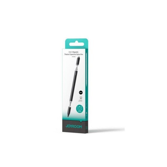 JOYROOM Lapiz Tactil Tableta 3 en 1 Magnetico Capacitivo Stylus Pen JR-BP561 Negro con 3 Puntas