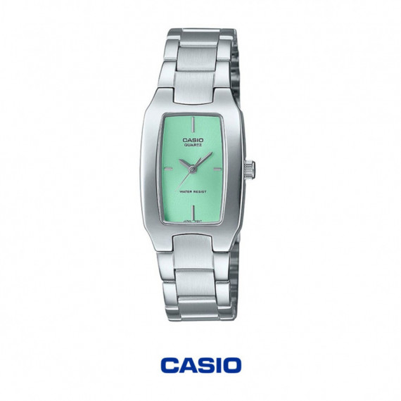 Reloj CASIO LTP-1165A-3C Analógico Mujer Acero Inoxidable Esfera Verde