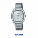 Reloj CASIO LTP-B166D-7AV Mujer Analógico Acero Inoxidable Wr 50M con Fecha