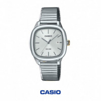 Reloj CASIO LTP-B166D-7AV Mujer Analógico Acero Inoxidable Wr 50M con Fecha