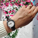 Reloj CASIO LTP-V005L-7B3 Mujer Analógico Clásico Correa de Cuero Cristal Mineral Resistente Al Agua