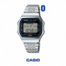 Reloj CASIO ABL-100WE-1A Digital Unisex con Bluetooth, Podómetro, Iluminador Led, Cronómetro 1/100S y Resistencia Al Agua