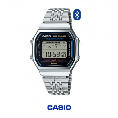 Reloj CASIO ABL-100WE-1A Digital Unisex con Bluetooth, Pod&oacute;metro, Iluminador Led, Cron&oacute;metro 1/100S y Resistencia Al Agua