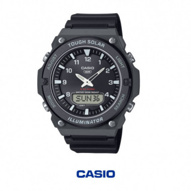 Reloj CASIO AQ-S820W-1AV Tough Solar Hombre Anal&oacute;gico-digital 100M 5 Alarmas Hora Mundial