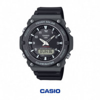 Reloj CASIO AQ-S820W-1AV Tough Solar Hombre Analógico-digital 100M 5 Alarmas Hora Mundial