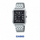 Reloj Casio MTP-B190D-1BV Analógico Hombre Acero Inoxidable WR 50M Cristal Mineral