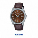 Reloj CASIO MTP-1302PL-5AVEF Hombre Analógico Clásico con Fecha, Wr 50M, Correa de Piel