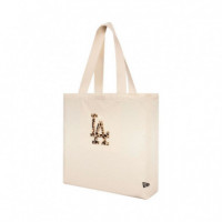 Bolso Tote Bag Mlb Animal Infill la Dodgers Beige  NEW ERA