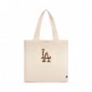 Bolso Tote Bag Mlb Animal Infill la Dodgers Beige  NEW ERA