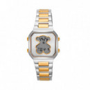 Reloj Digital con Brazalete de Acero D-bear Mini  TOUS